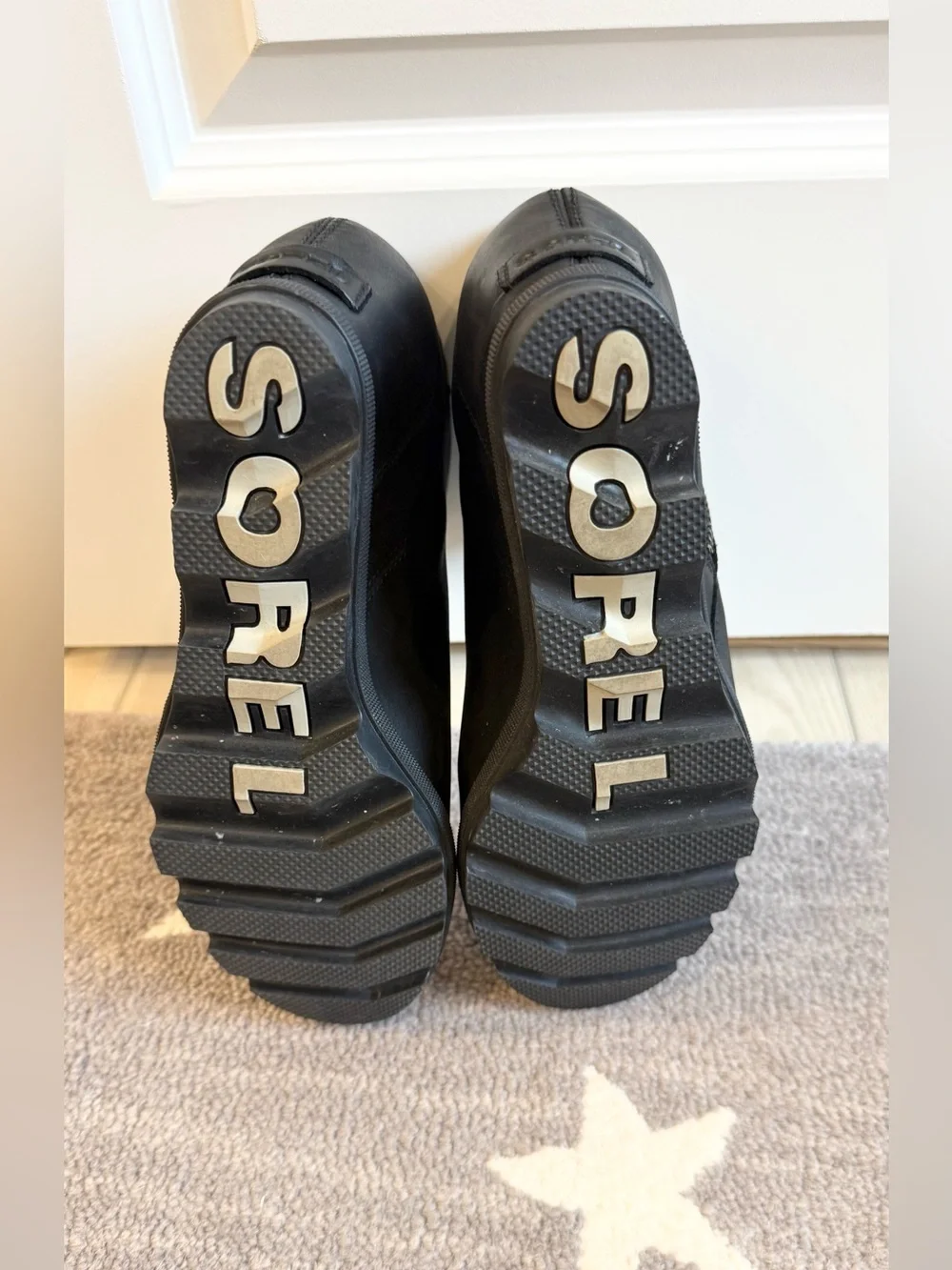 SOREL Joan Rhapsody™ Zip Women's Wedge Boot in Black, Black Size 9